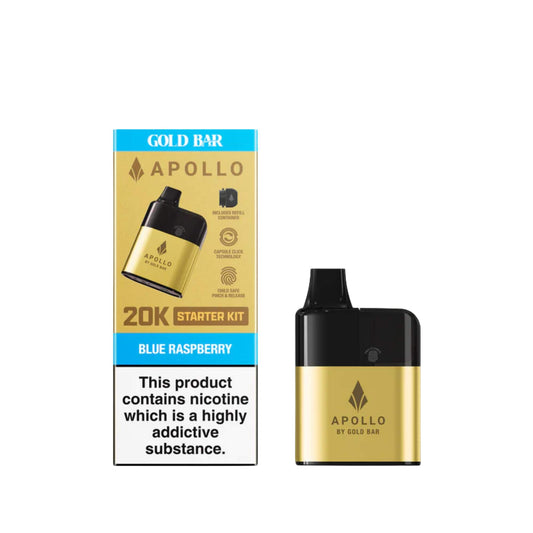 GOLD BAR - Apollo 20k - 20000 bouffées - 2% nicotine - Vape Pod
