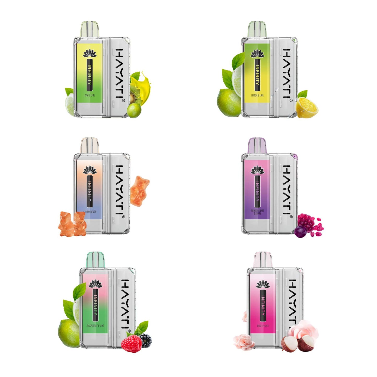 Hayati - Infinity - 6000 - bouffées - 2% nicotine - Vape Pod
