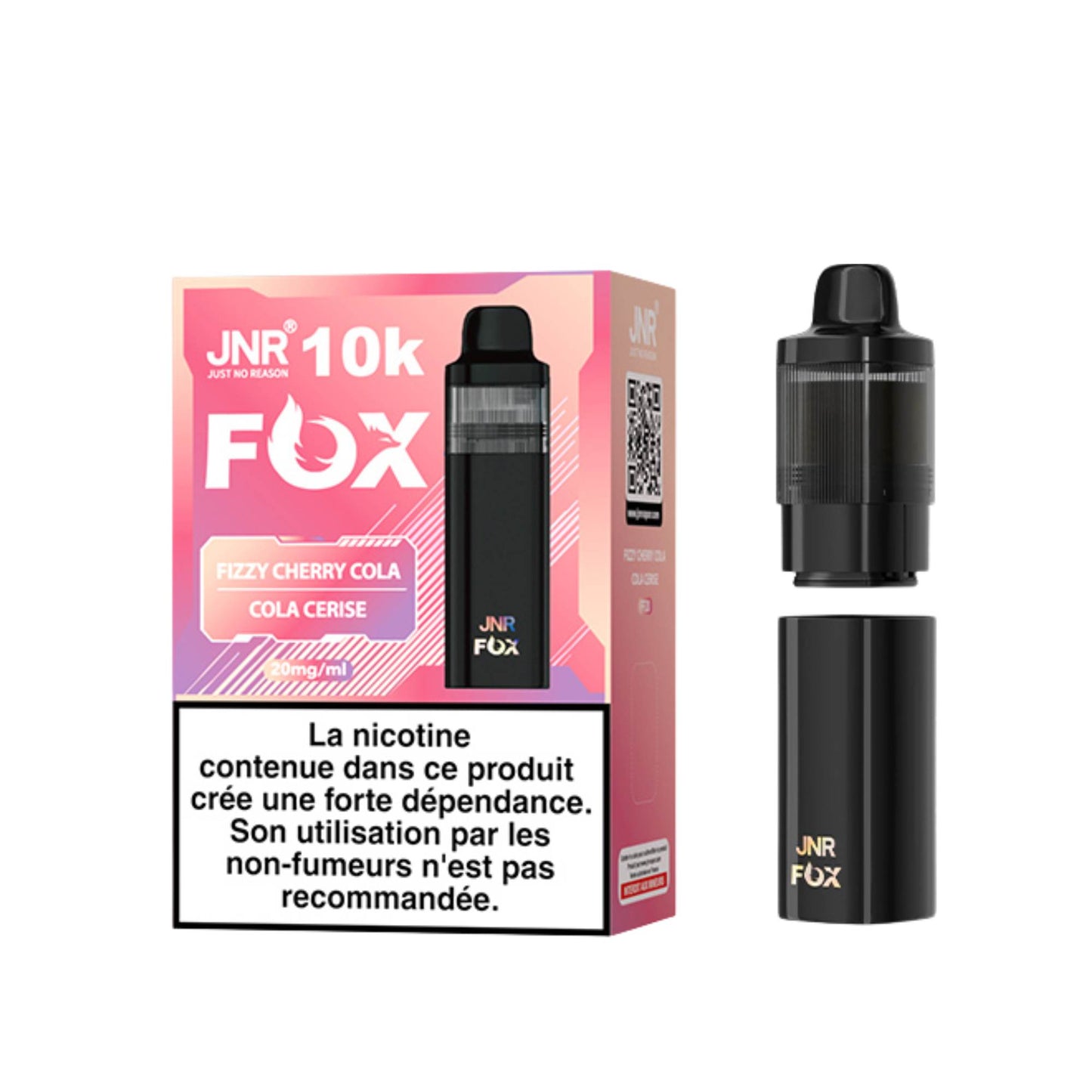 JNR - Fox - 10000 bouffées - 2% nicotine - Vape Pod