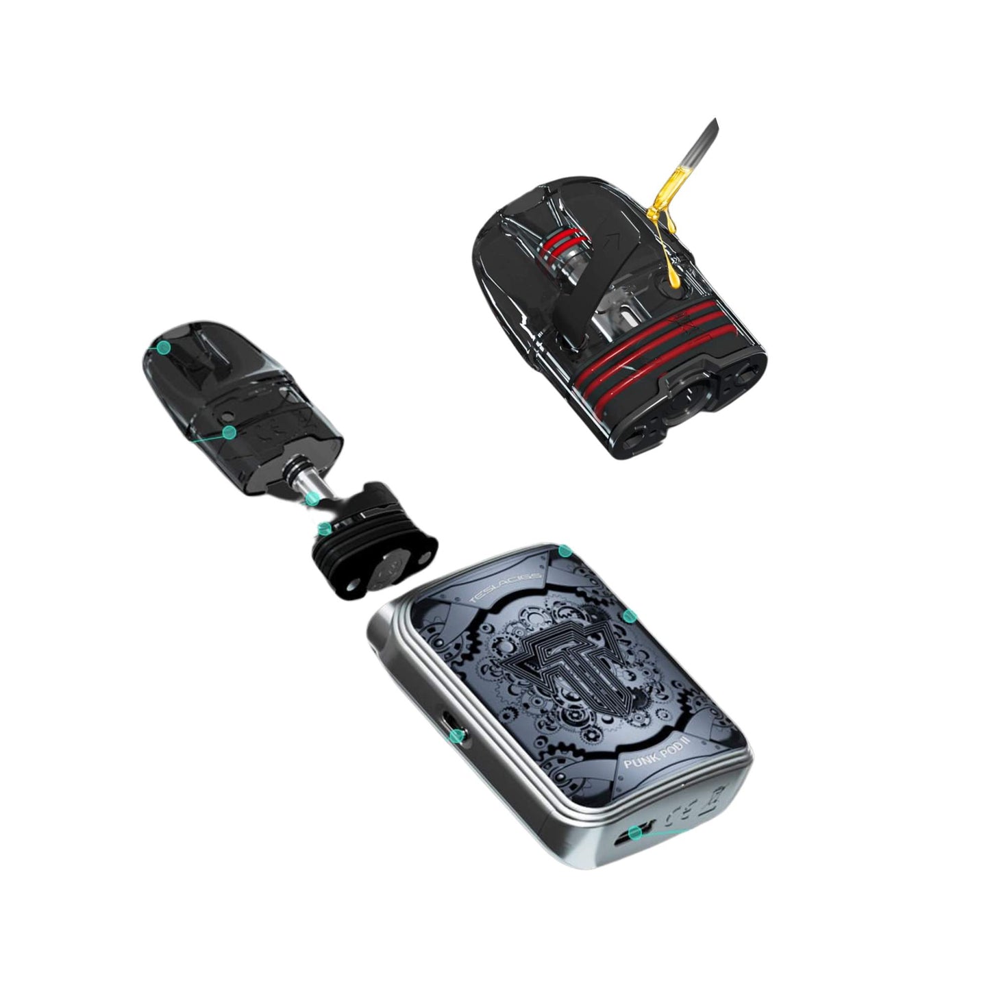 Teslabar - PUNK POD II - 2% nicotine - Vape Pod