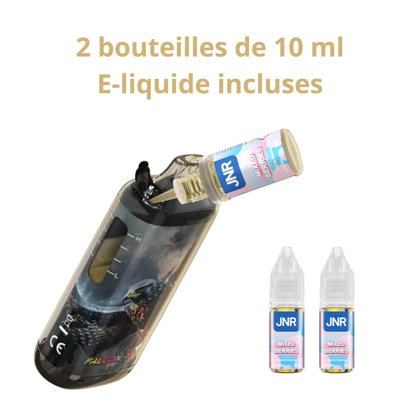 JNR Falcon X Plus – 28000 bouffées – 2% nicotine – Pod Vape