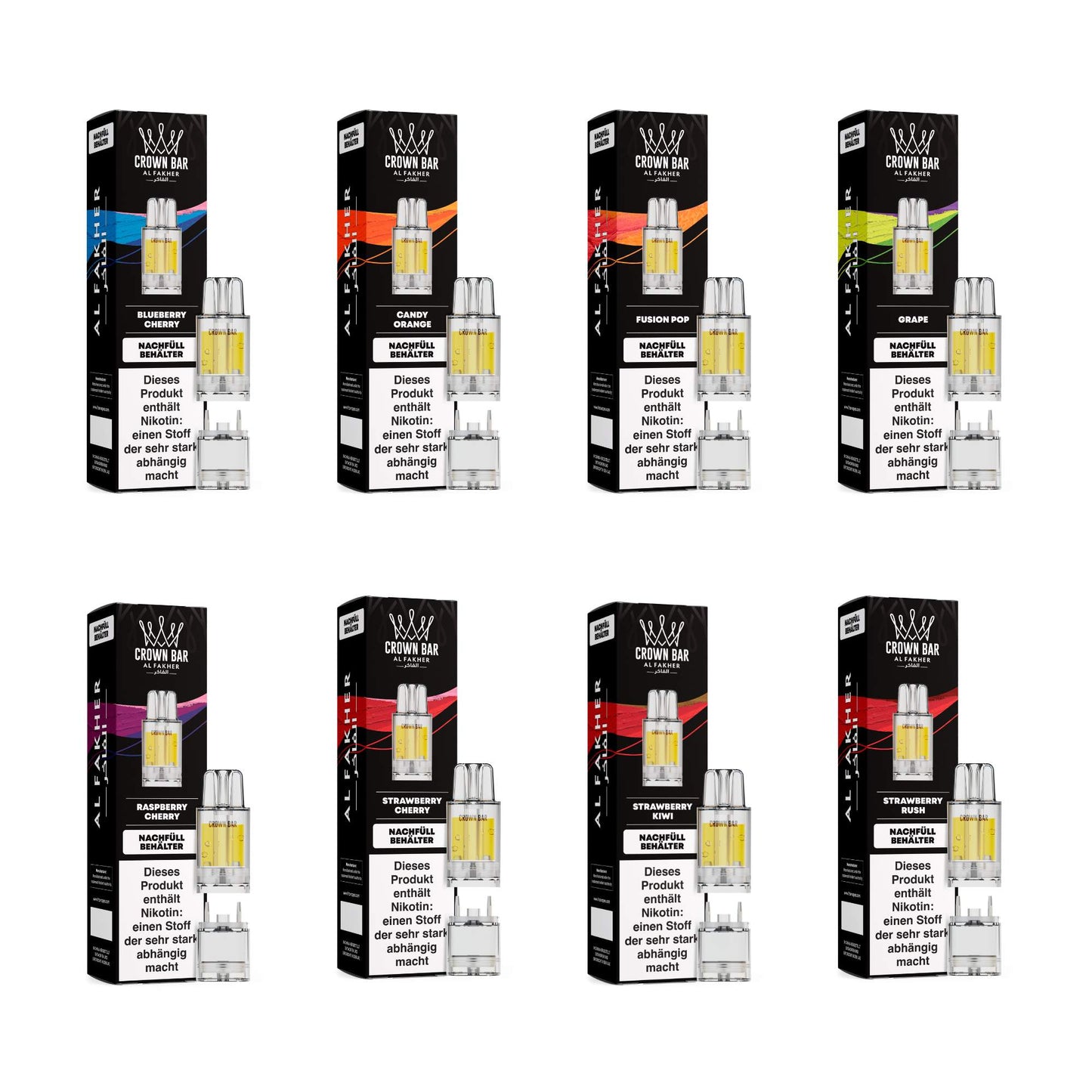 Al Fakher Crown Bar Pro Max 12K - 12000 bouffées - 2% nicotine - Cartouche