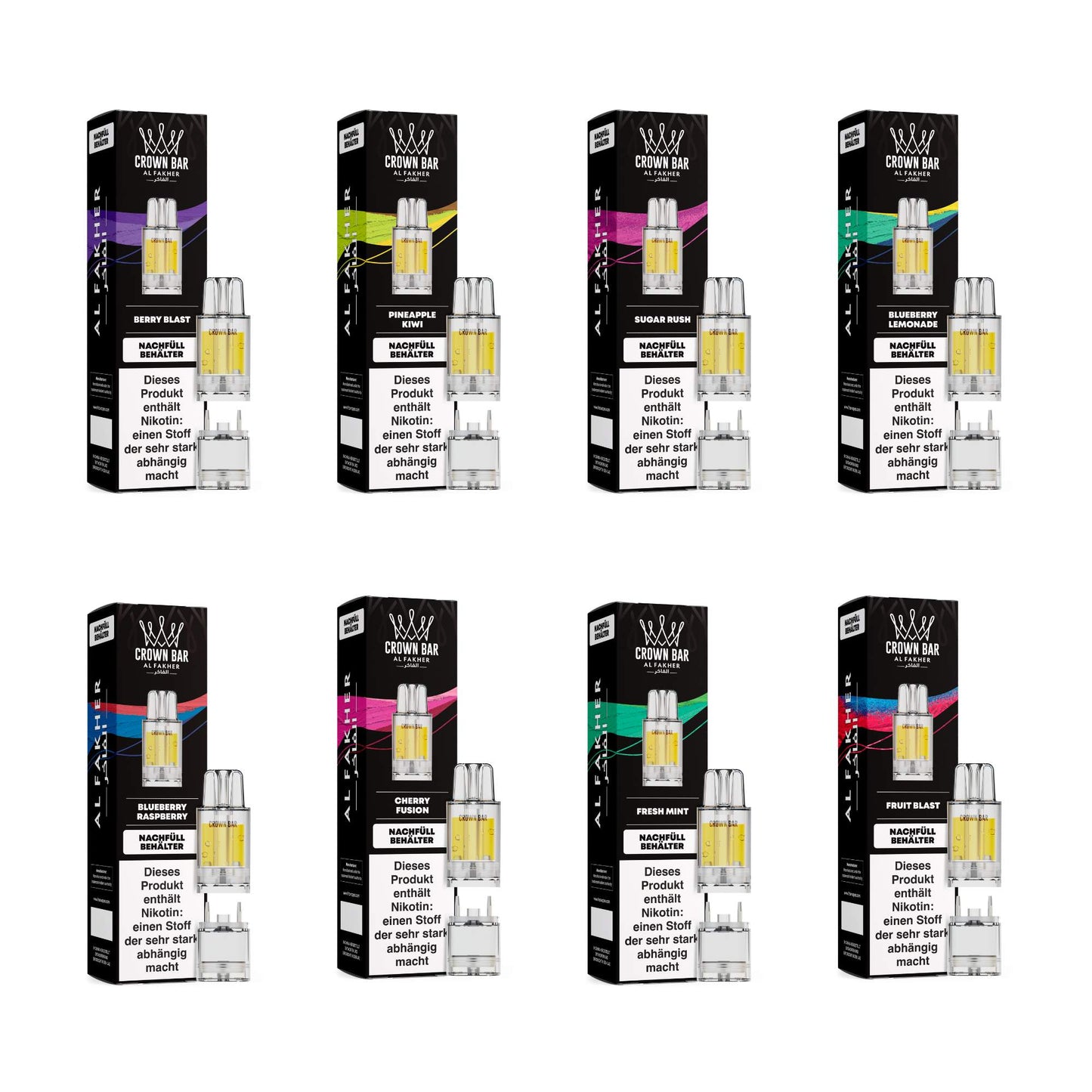 Al Fakher Crown Bar Pro Max 12K - 12000 bouffées - 2% nicotine - Cartouche