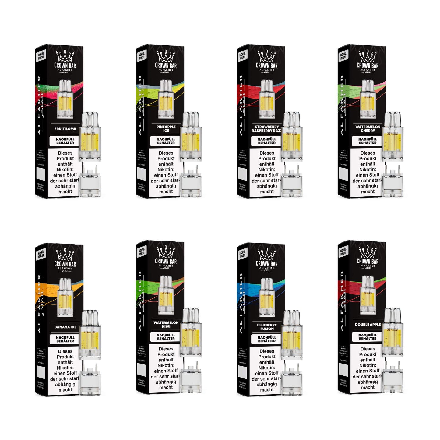 Al Fakher Crown Bar Pro Max 12K - 12000 bouffées - 2% nicotine - Cartouche