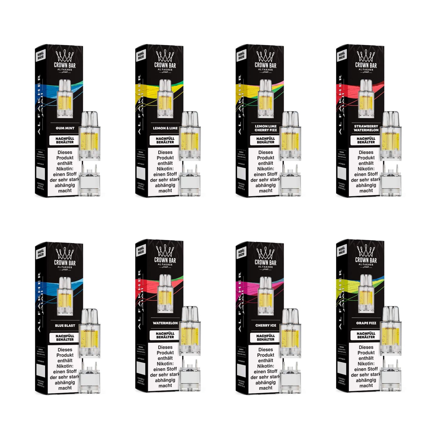 Al Fakher Crown Bar Pro Max 12K - 12000 bouffées - 2% nicotine - Cartouche