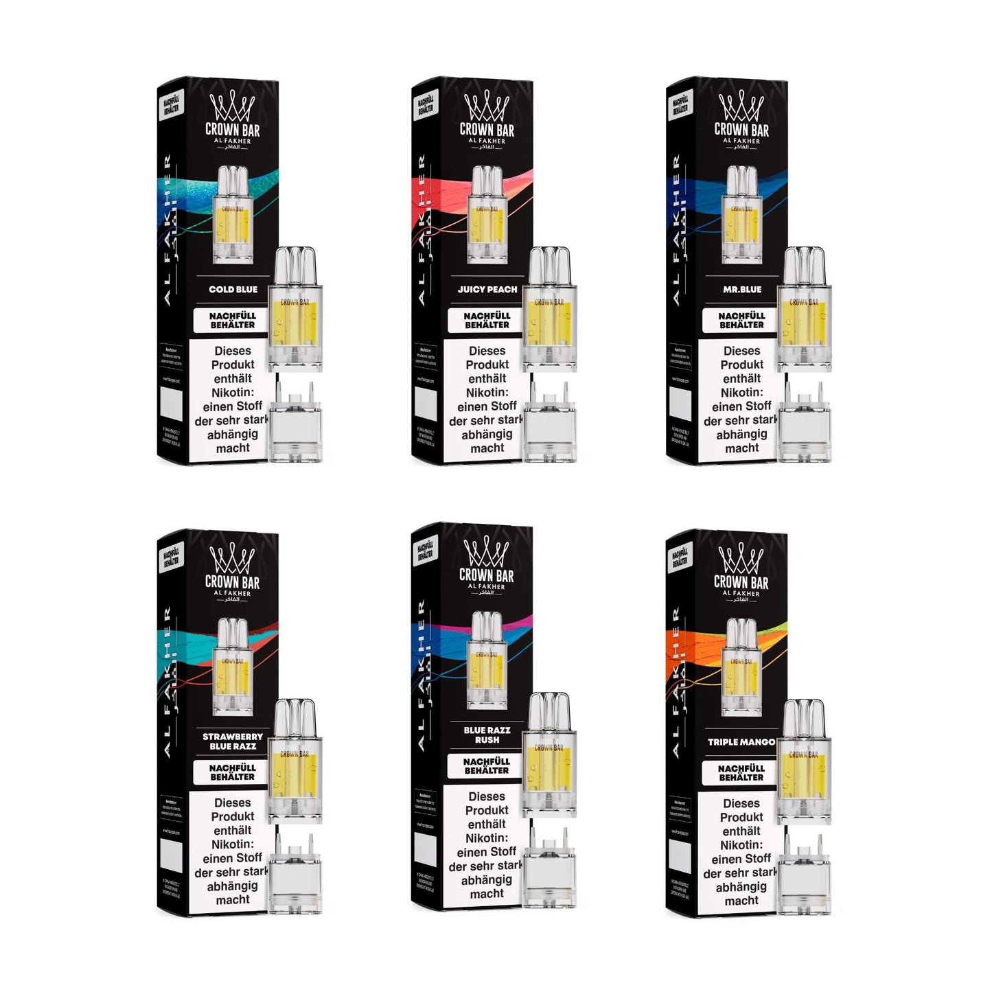 Al Fakher Crown Bar Pro Max 12K - 12000 bouffées - 2% nicotine - Cartouche