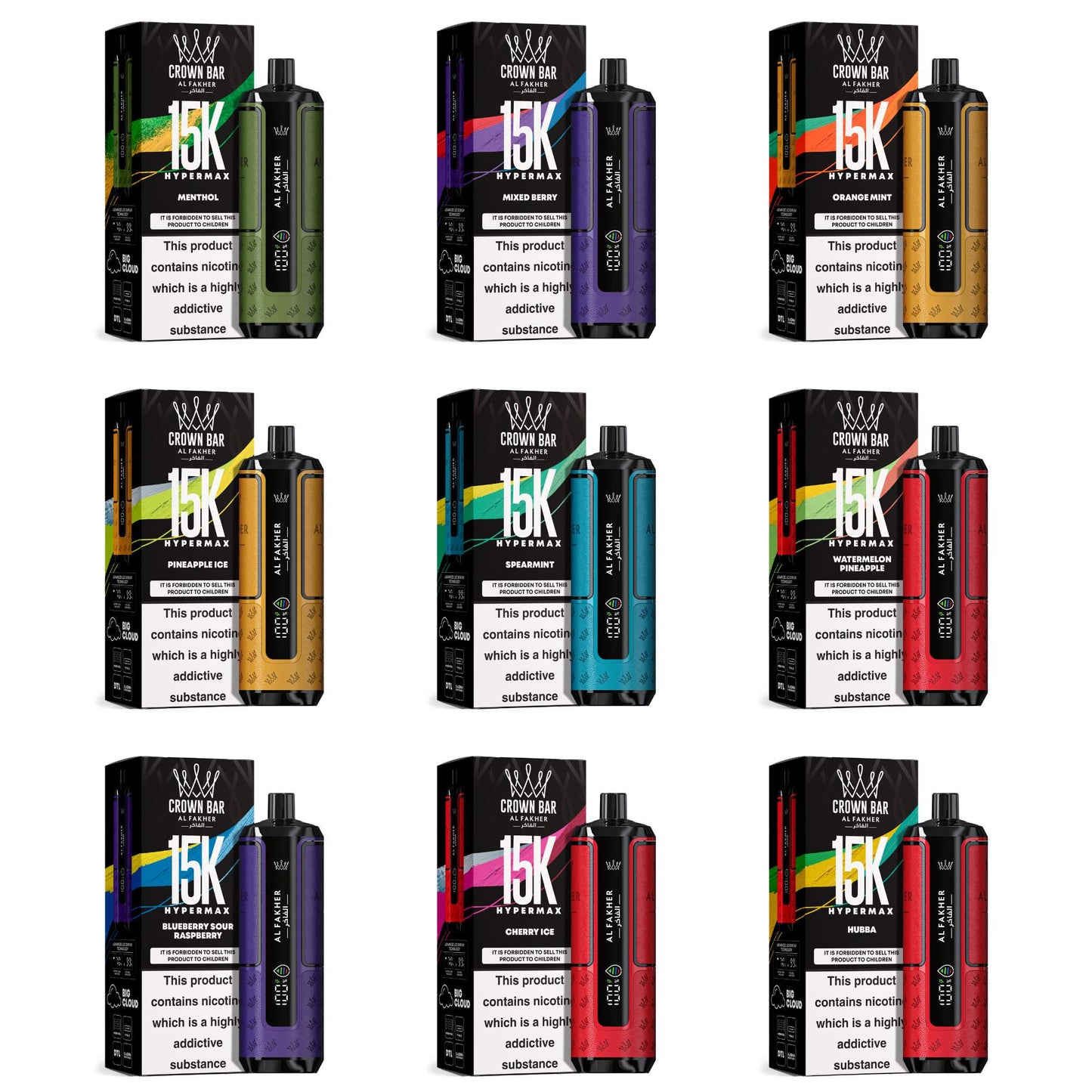 Al Fakher Crown Bar HyperMax 15K - Vape Pod
