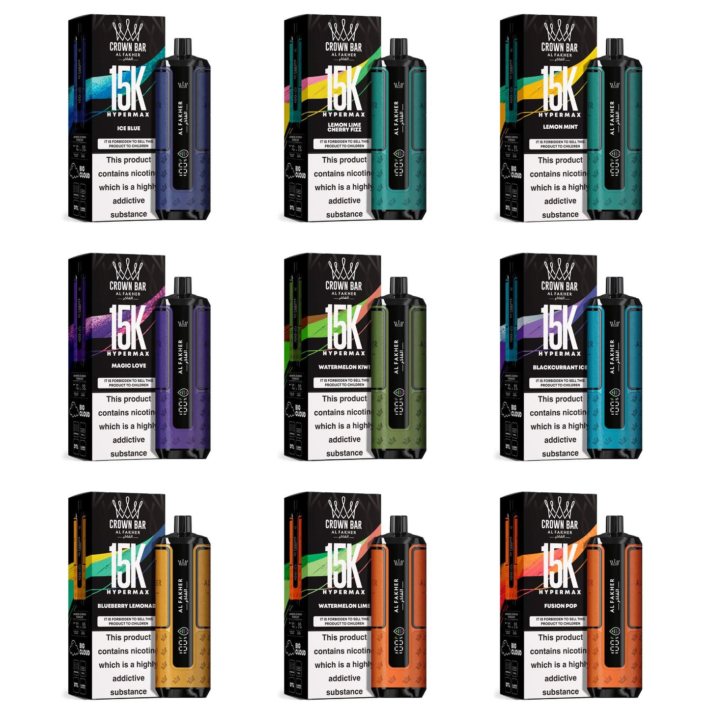 Al Fakher Crown Bar HyperMax 15K - Vape Pod
