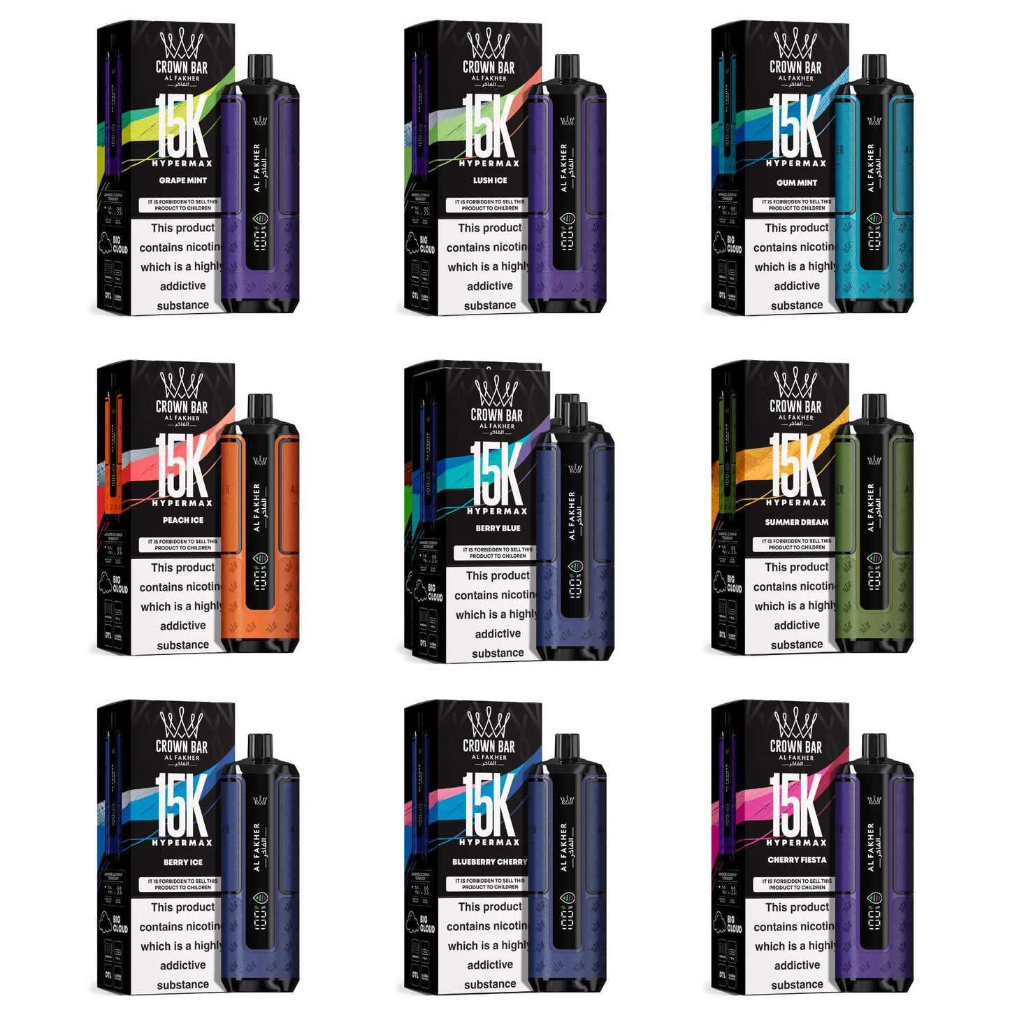 Al Fakher Crown Bar HyperMax 15K - Vape Pod