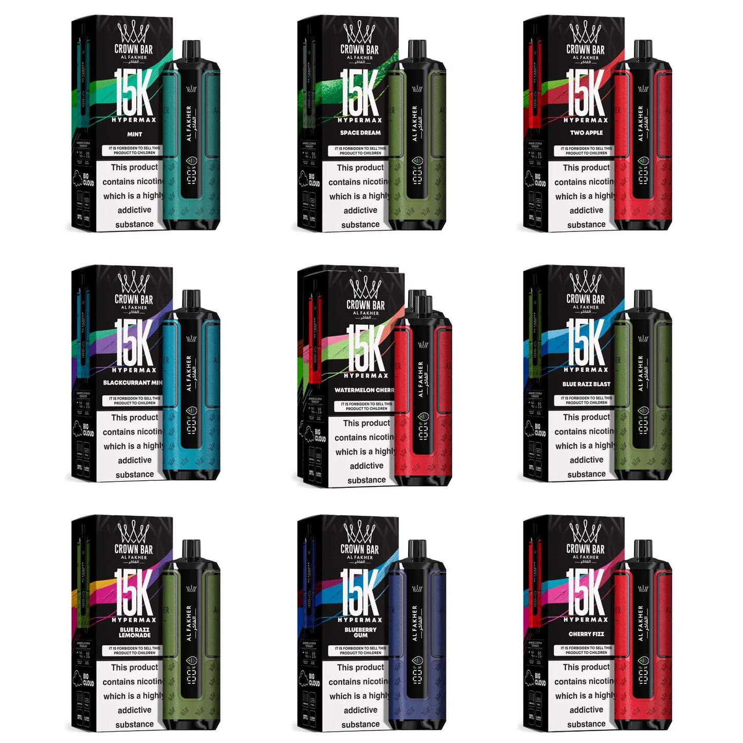 Al Fakher Crown Bar HyperMax 15K - Vape Pod