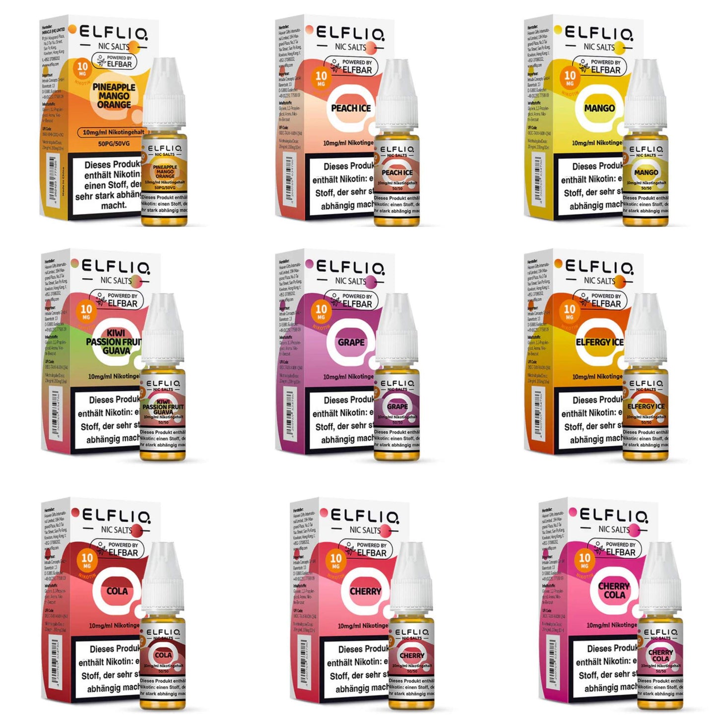 ELFBAR - ELFLIQ - (e-liquide)