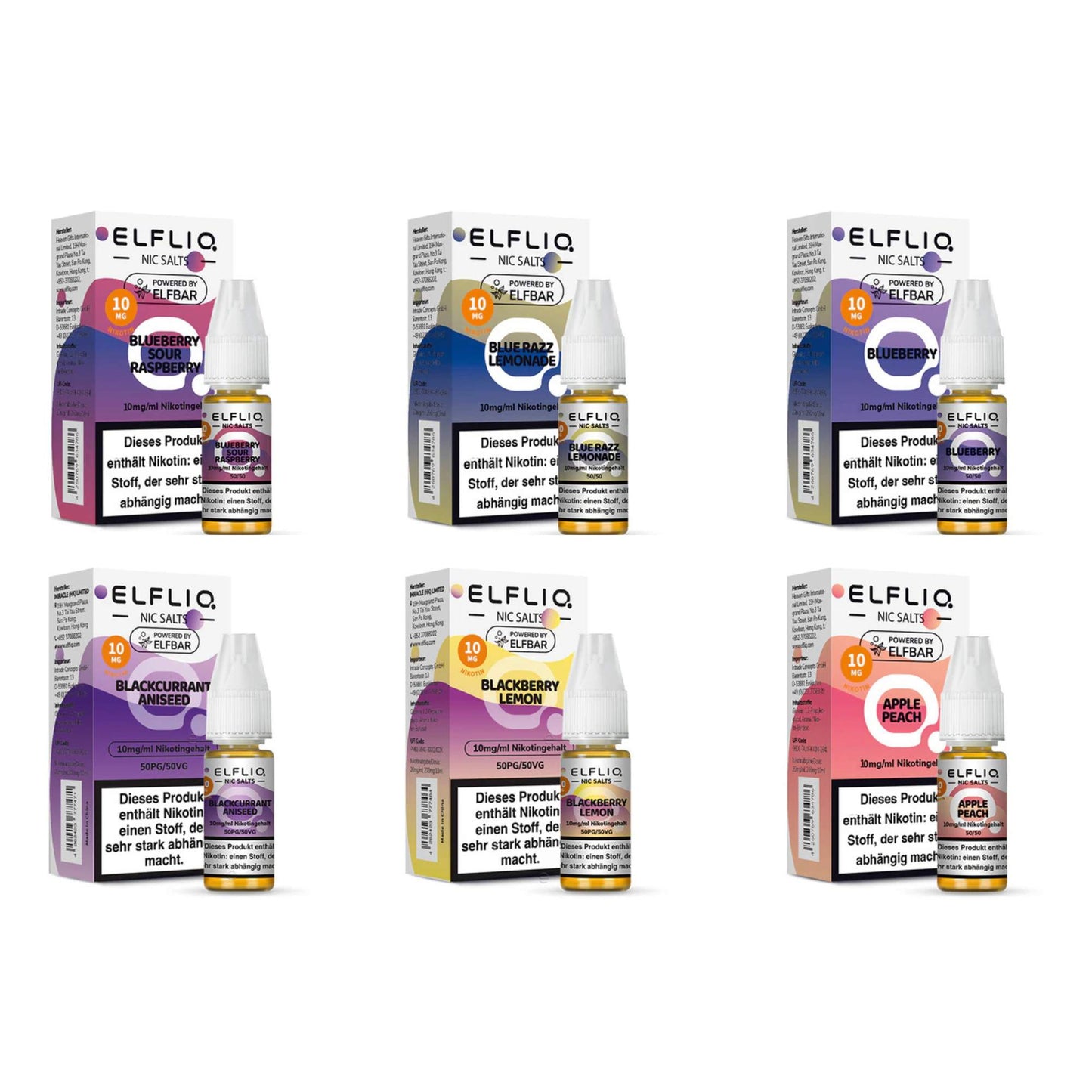 ELFBAR - ELFLIQ - (e-liquide)