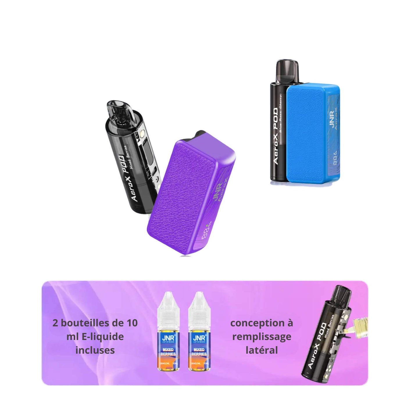JNR Aero X – 32000 bouffées – 2% nicotine – Pod Vape