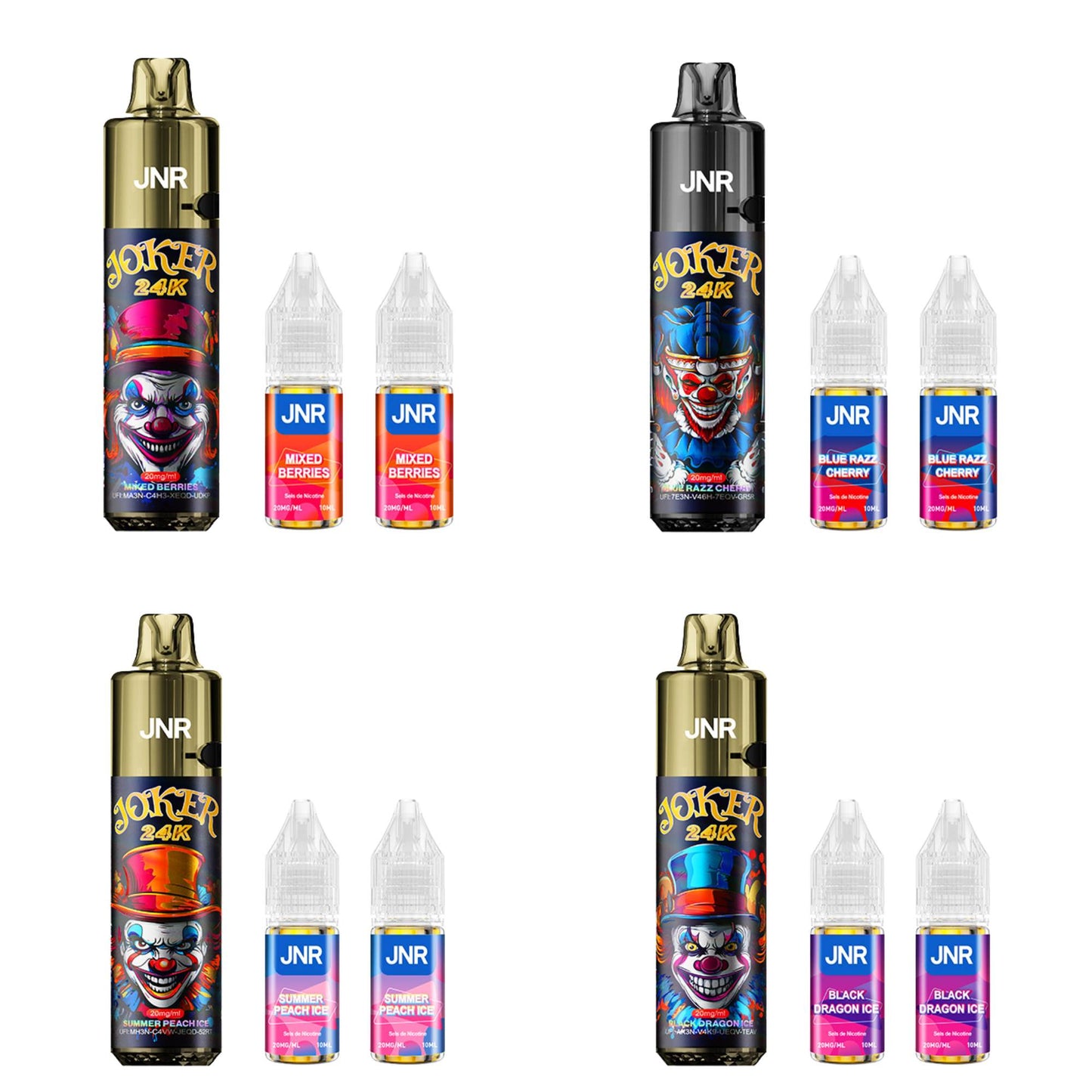 JNR Joker – 24000 bouffées – 2% nicotine – Pod Vape